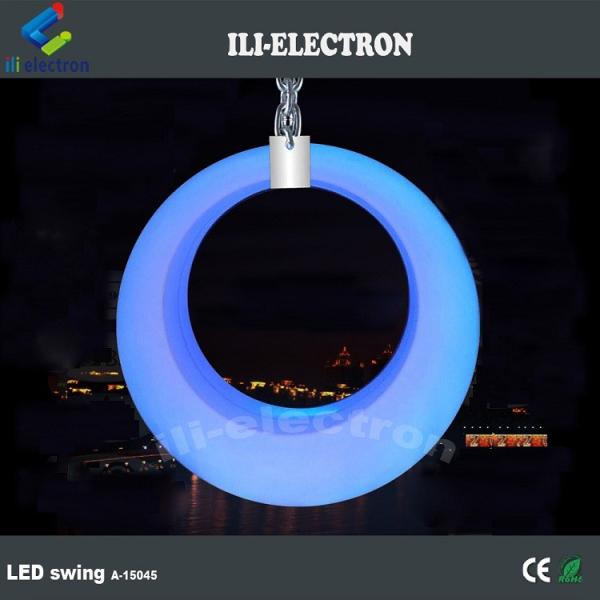 outdoor plastic led swing