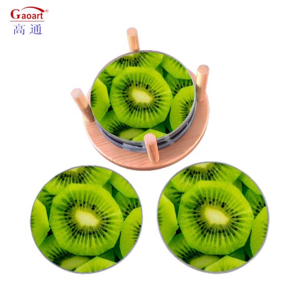 Tempered Glass Cutting Board Unbreakable Round Kitchen Tool with Customized Logo
