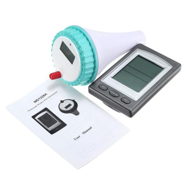 Professional Wireless Floating LCD Display Digital Waterproof Swimming Pool SPA Floating Thermometer With Receiver
