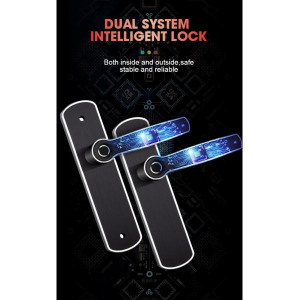 Smart TTlock FPC Fingerprint Door Lock Bluetooth With Reversible Handle