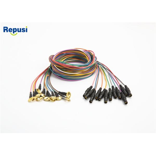 REPUSI Reusable EEG Cup Electrode Gold plated with 12 clors