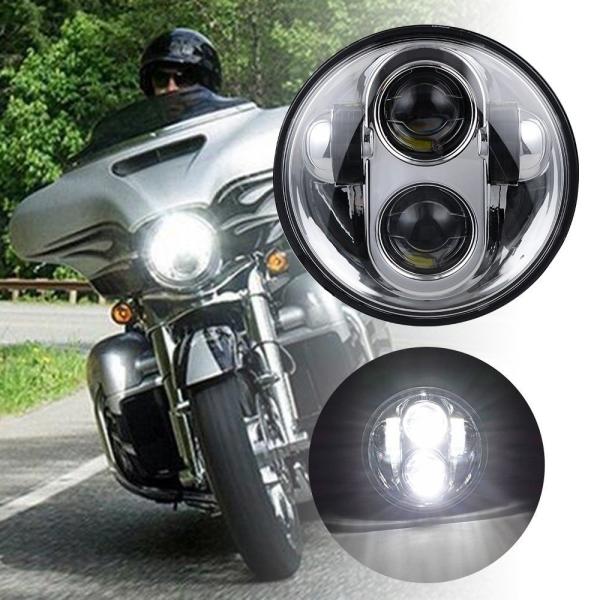 Waterproof Led Motorcycle Headlight For Harley Davidson 5.75 Inch Round Projector