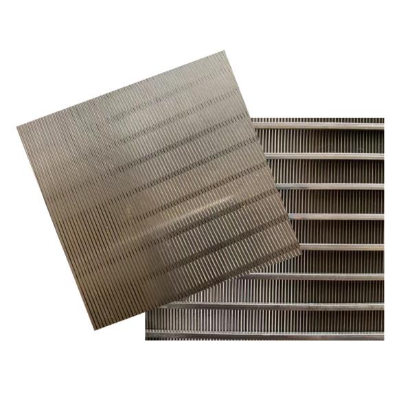 Johnson Profile Slotted Vibrating Screen Wedge Wire Flat Panel Curved Sieve