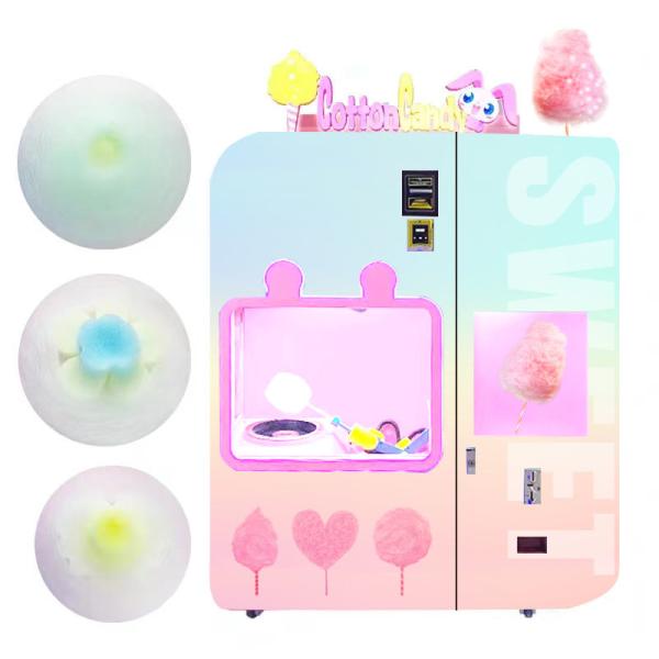 Exclusive Robotic Arm Sensing Chip New Floss Automatic Sugar Cotton Candy Vending Machine