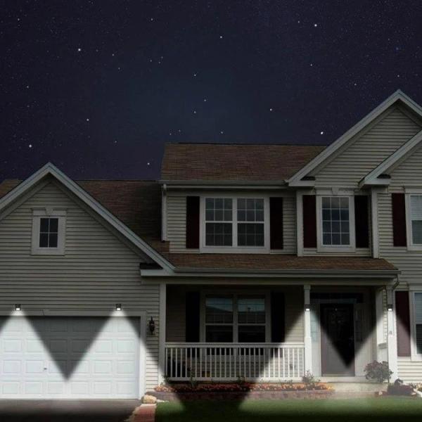 IP65 Wireless Solar Rechargeable LED Light Wall Mounted With Motion Sensor
