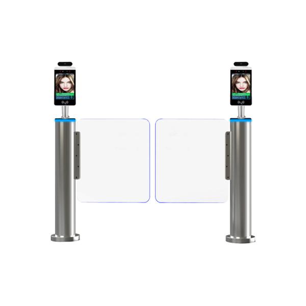 IP54 Self Closing Cylindrical Swing Barrier Gate - stainless steel construction