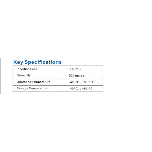 Low Loss 0.1dB SC/APC Fiber Optic Internal Shutter Adapter
