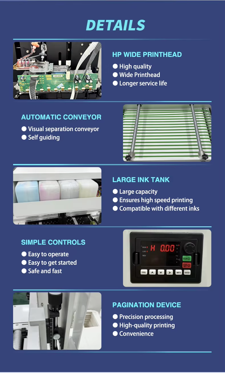 High-Speed Automatic Single Pass Digital Inkjet Printer for Carton Boxes Labels and Flex Packaging Materials