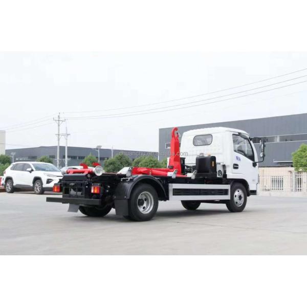 Eco Friendly Waste Management Solution Yuejin's Pure Electric Green Card Hook Arm Garbage Truck