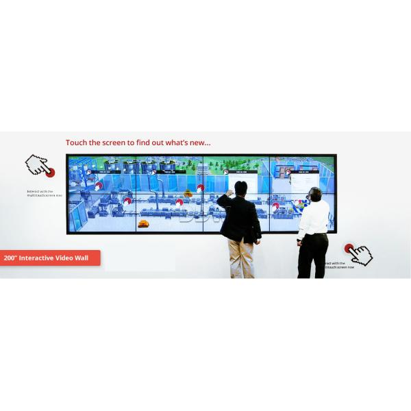 Indoor Interactive Touch Screen Video Wall , TFT 55 Video Wall Display