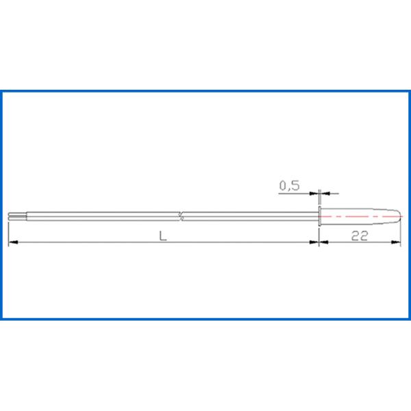 Copper Bullet Housed NTC Evaporator Temperature Sensor 6.8k 4200