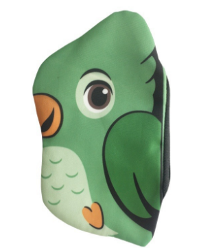 Charming Bird-shaped Canvas Pouch: Customizable & Stylish Storage Solution