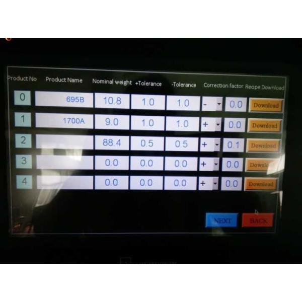 "Solid SUS304 Structure Conveyor Belt Check Weighing System Machine"