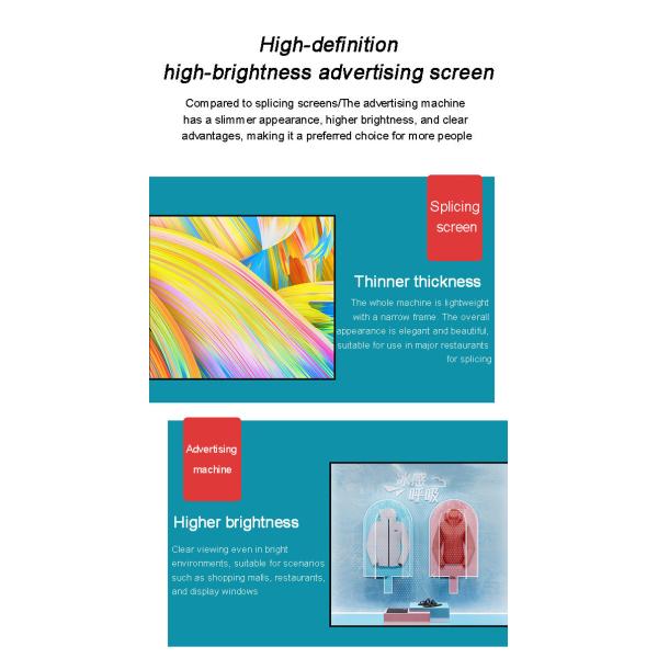 Waterproof Intelligent HD 1080P Lcd Window Digital Electronic Elevator Advertising Screen