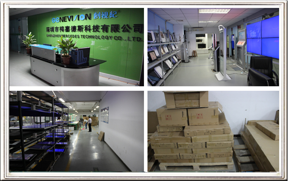 15 inch Wall Mount LCD Display metal with OSD German , Italian , Spanish