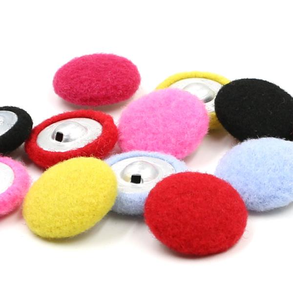 Wholesale round shank fabric covered shank buttons