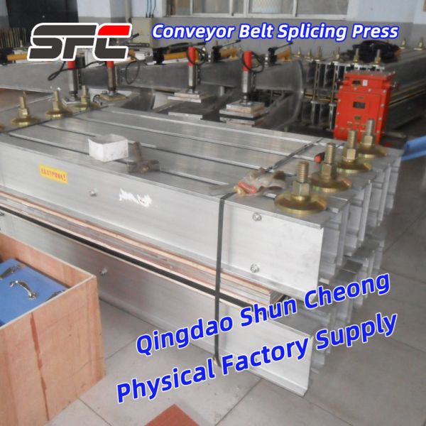 Custom-made Conveyor Belt Vulcanizing Machine with PLC Control System, 0-400℃ Temperature Range & Customizable Cooling System