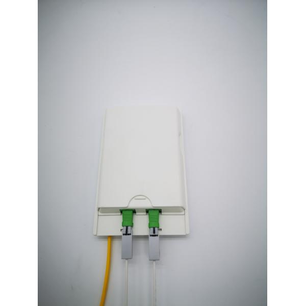 FTB102H Wall Mounting Socket Panel SC Adapter Simplex Fiber Optic Termination Box with High ABS PC/ABS