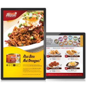Quality 21.5 Inch Wall Mounted Lcd Panel Touch Screen Indoor Elevator Shopping Mall Menu Android for sale