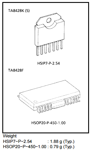 TA8428K BIPOLAR LINEAR INTEGRATED CIRCUIT SILICON MONOLITHIC robert noyce integrated circuit