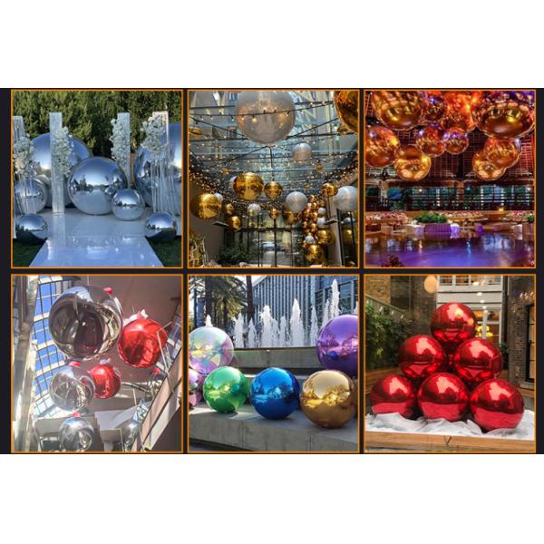 Decorative Sphere Inflatable Mirror Ball Custom Large PVC Various Colors 3m