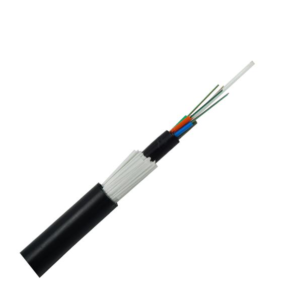 Aerial Glass Yarn 24 Core Fiber Cable GYFTY73 Types OEM ODM