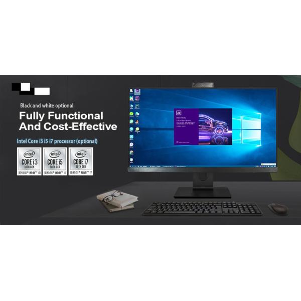 LCD I7 I9 4-11th Gaming AIO Desktop Computer PCs Core For Tender SSD+HDD