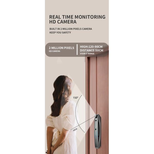 Enhanced Security 3D Face Recognition Smart Door Lock with Camera and Wifi Connectivity