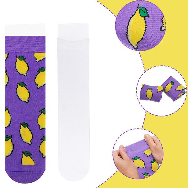 Dye Sublimated Socks Mid-Calf White Polyester Socks For Sublimation