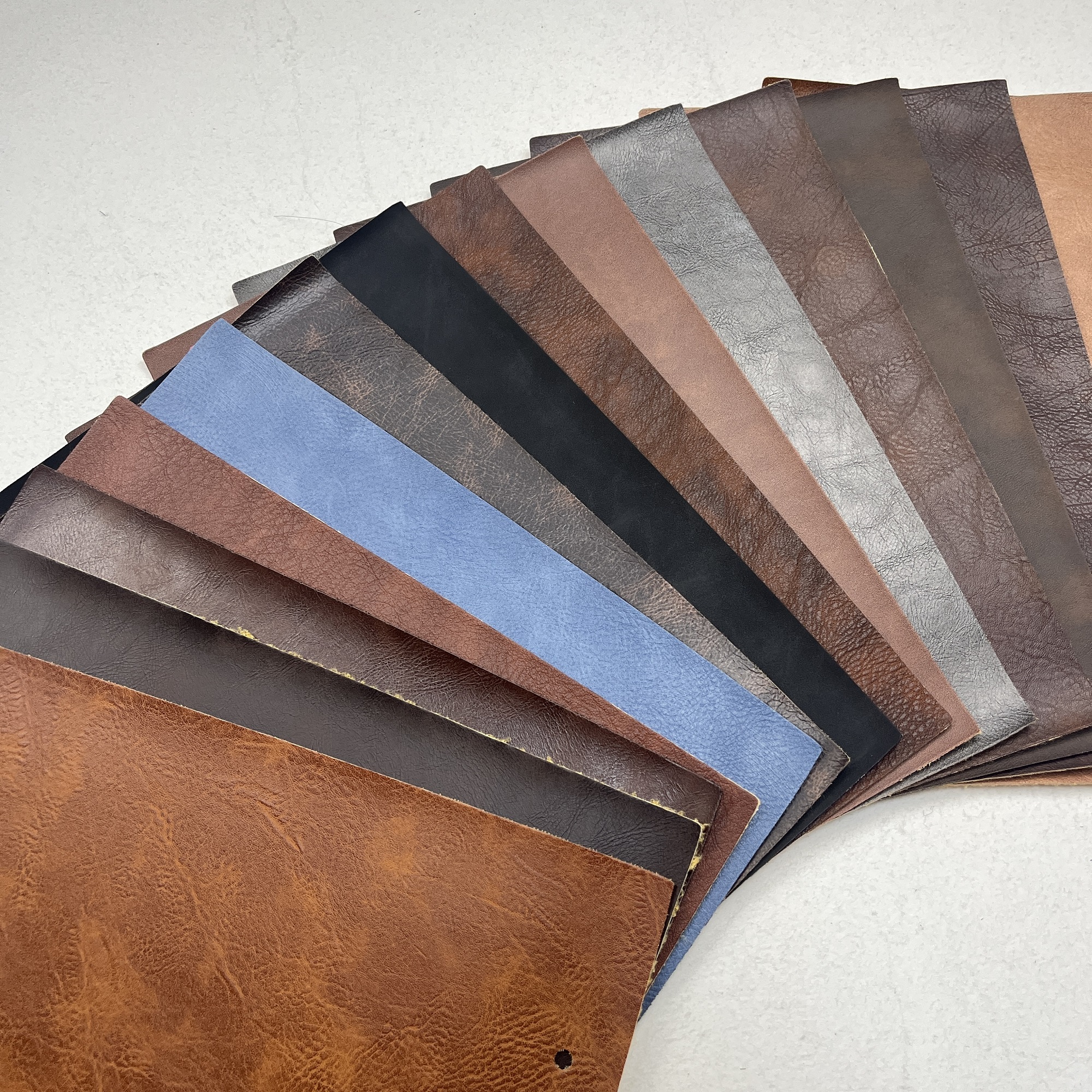 Good Quality PVC Stocks Synthetic Leather Custom Embossed Versatile Sofas