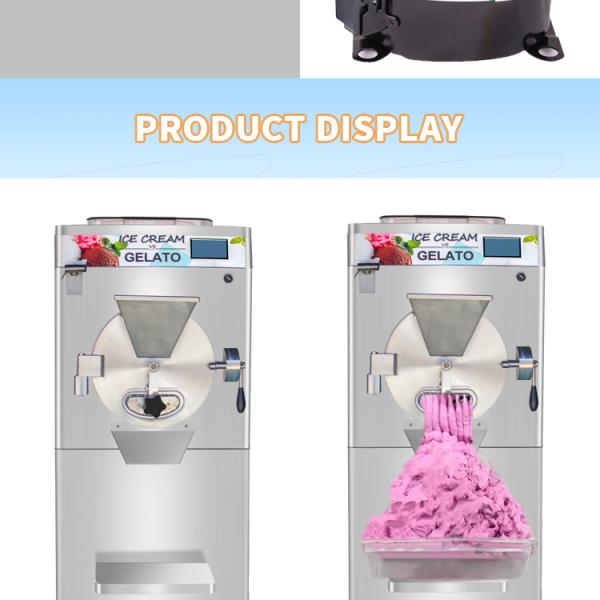 Pasteurized Hard Ice Cream Machine Pasteurizer Gelato Batch Freezer Heat and Freeze Combined Italian Ice Machine