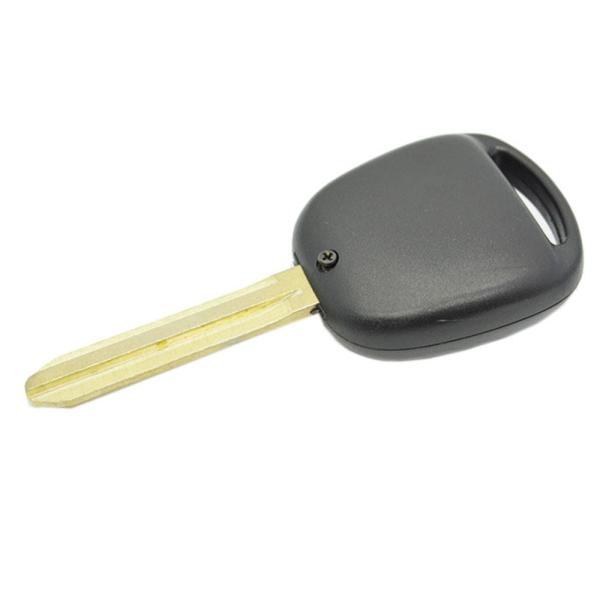 Convenient and Durable Toyota 3-Button Remote Key Casing with Black Plastic Handle