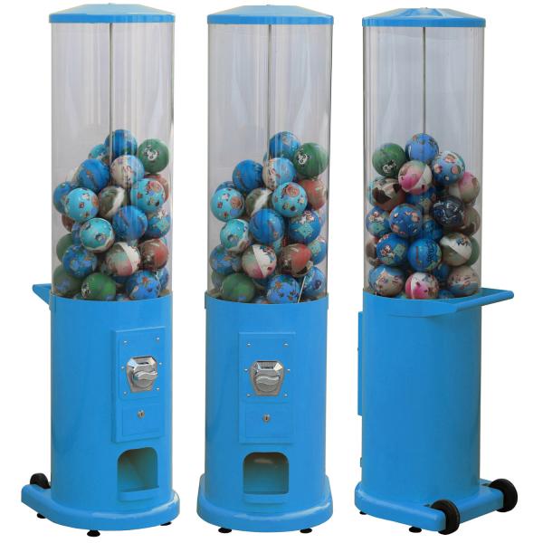 Buy Metal Base Coin Operated Gumball Machine 44*38*146CM Customized Color at wholesale prices