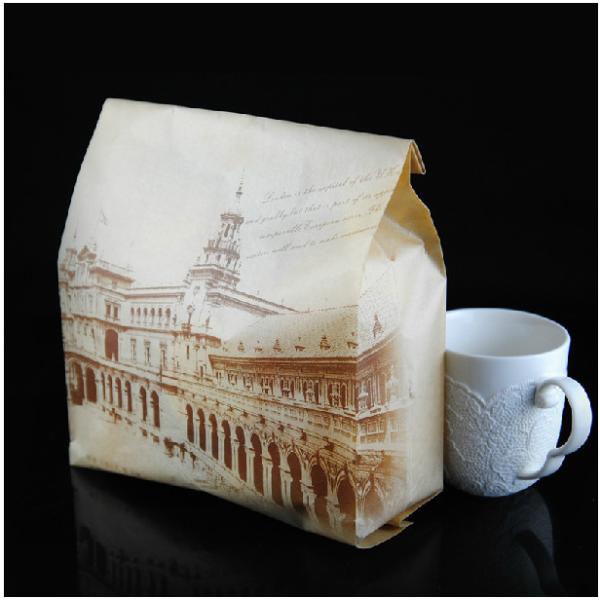 Bread / Milk Kraft Paper Bags Laminated Multi-Layers With Clear Window