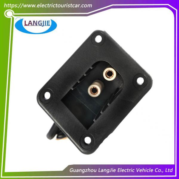 Ezgo Golf Cart Charging Socket Square TXT Socket With Two Round Hole Components