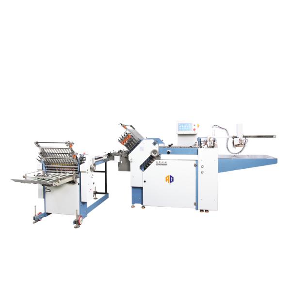 Cross Fold Paper Folding Machine With 480mm Width 12 Buckle Plate