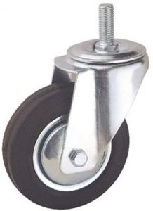 China 4 inch roller ball caster industrial rubber casters stem casters on sale