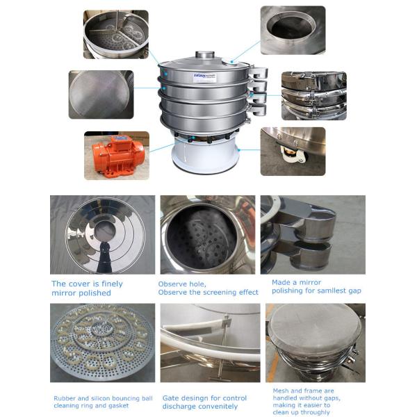 Round Metal Powder Sieving Machine Vibrating Screen Sifter Machine