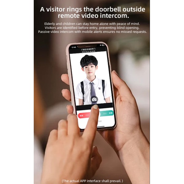 Yagu Fully Automatic Double-sided Verification Double-sided Waterproof Cell Phone Remote Video Monitoring Call Smart Locks