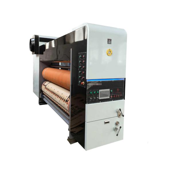 Corrugated Carton Box Flexo Printing Machine PLC Touch Screen Control