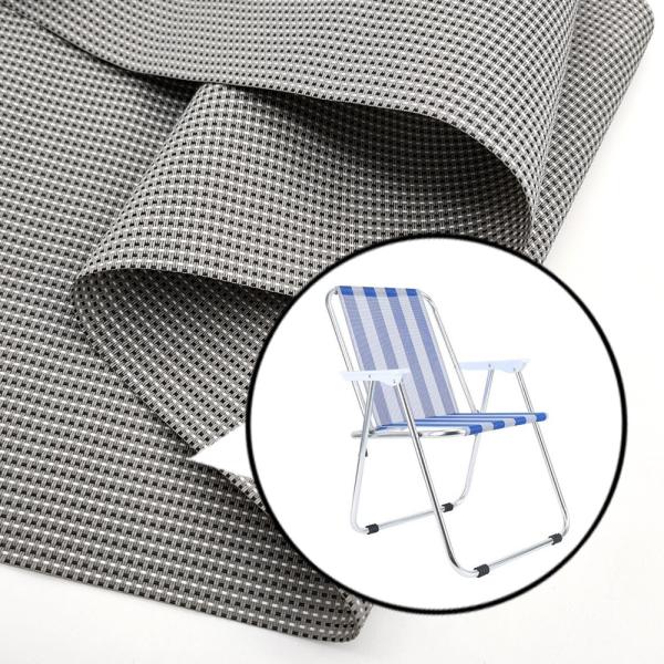 Weave Dark Gray Vinyl Woven Polyester Mesh B1 Fire Resistant