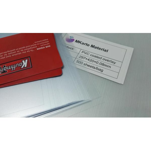0.04-1.0mm Thickness Transparent Pvc Coated Overlay