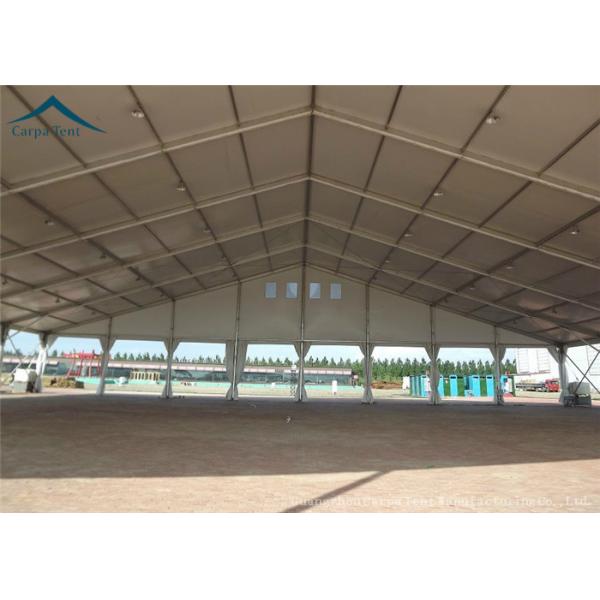 Rain Resistant 20mx50m Clear Span Fabric Structures Large Warehouse