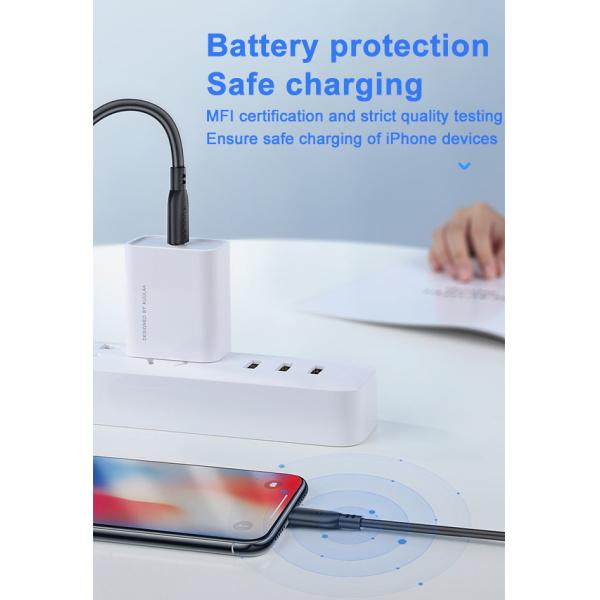 Charging Cable MFI Certification Apple 0.5m 18W 3A Type C To Lightning