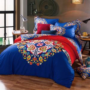 Quality Cotton Hotel Collection 6 Piece Bedding Comforter Sets Embroidered Flower Queen Size for sale
