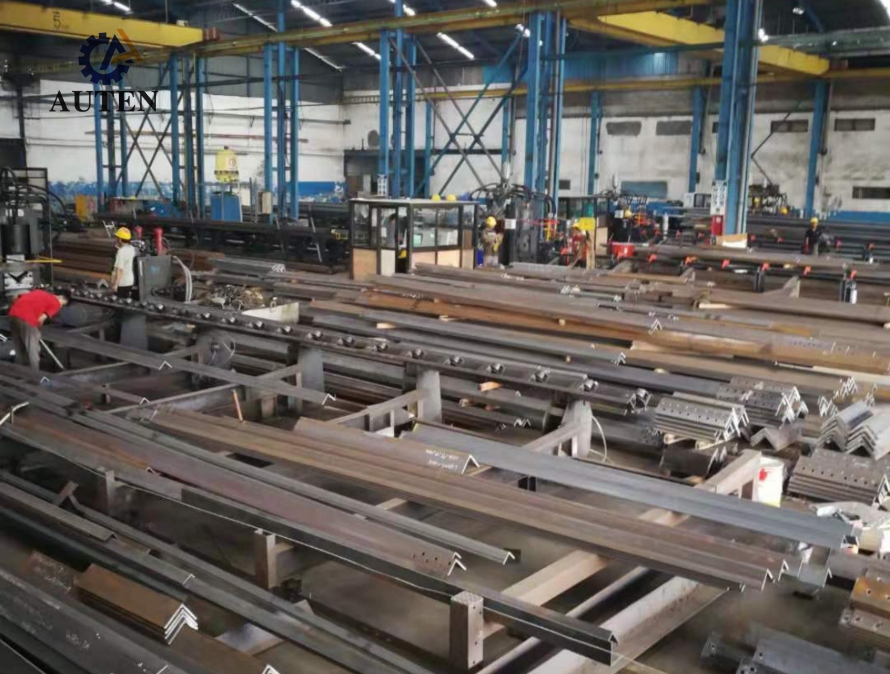 JNC1010 Cnc Punching Marking And Shearing Angle Steel Machine Line For Construction