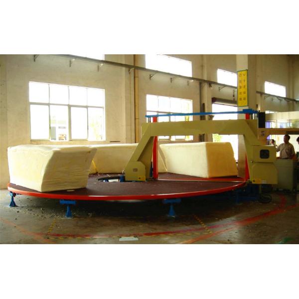 Auto Sponge Circle Horizontal Foam Cutting Machine / CNC Foam Cutter Machine