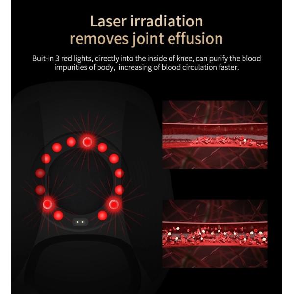 Vibrating Joint Infrared Knee Massager Red LED Light Therapy 5V 2A