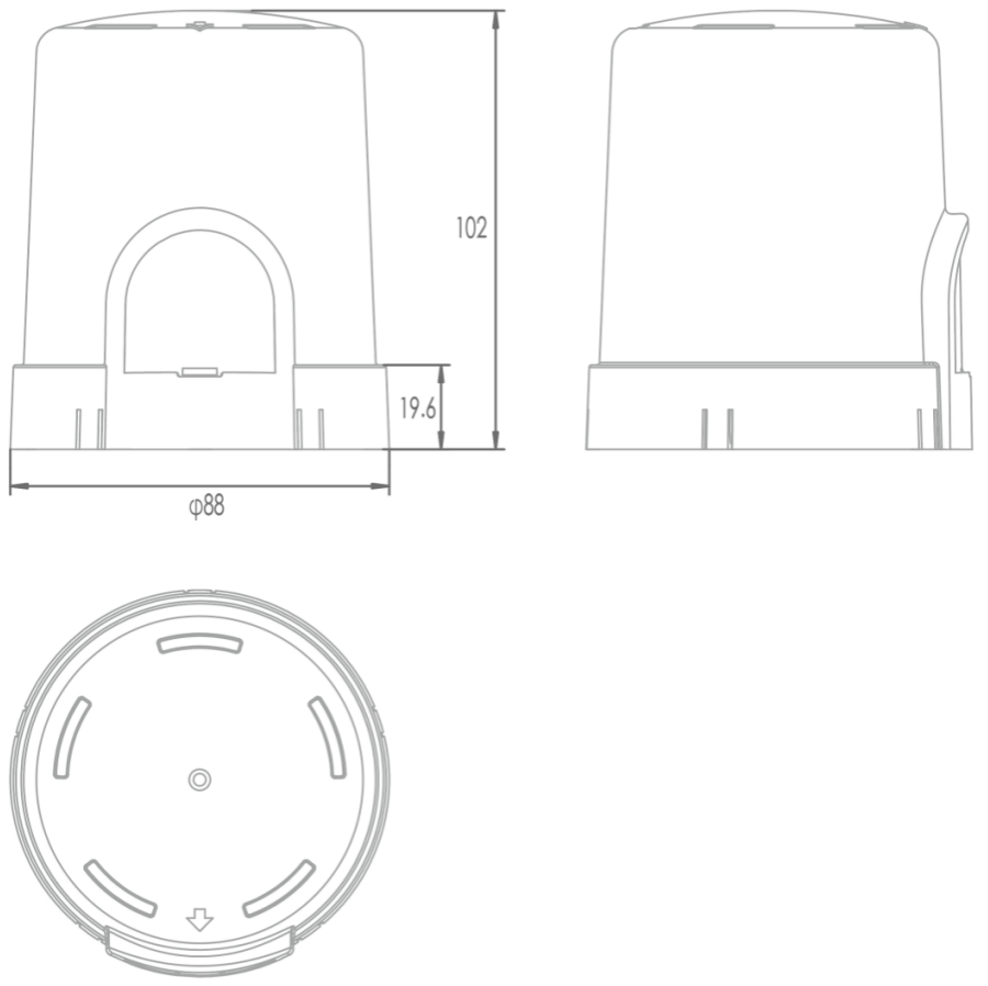 PC Sandwich Cover Developer Kit dimensional diagram showing product specifications and measurements