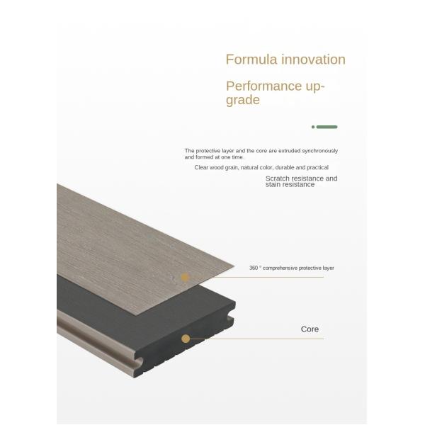 WPC Decking Board 145x30mm Waterproof Termite-Resistant Flooring